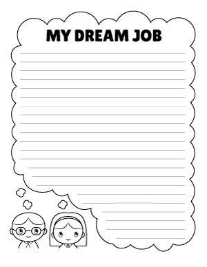 My Dream Job Writing Templates