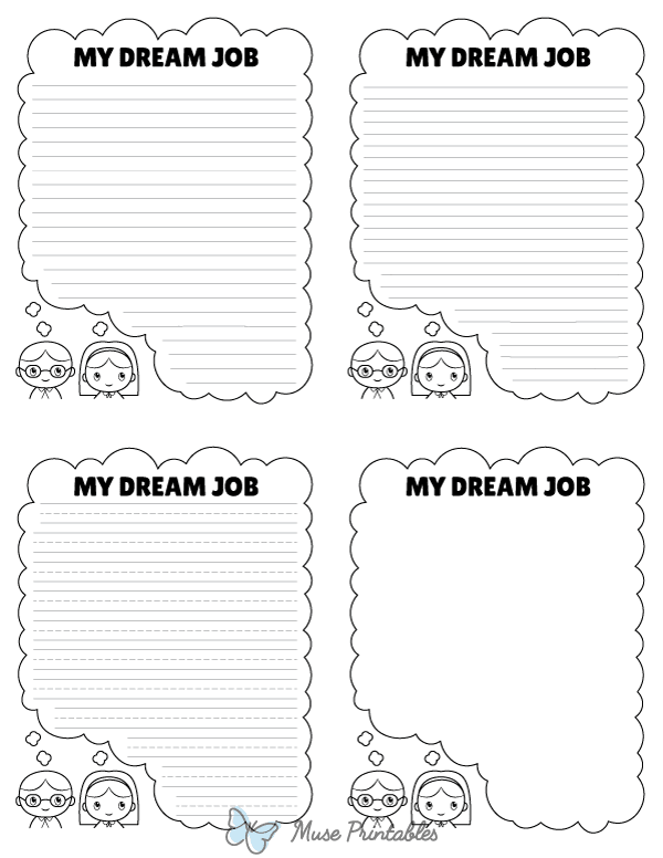 My Dream Job Writing Templates