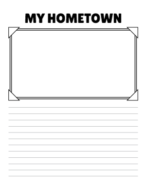 My Hometown Writing Templates