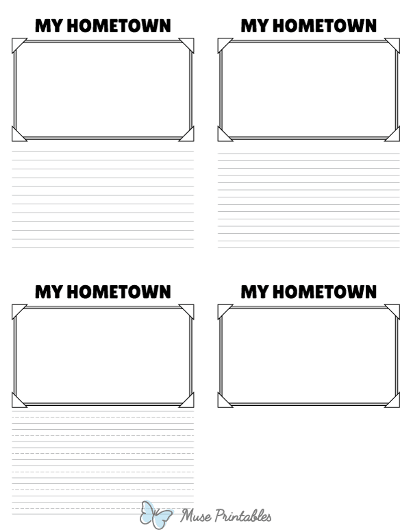 My Hometown Writing Templates