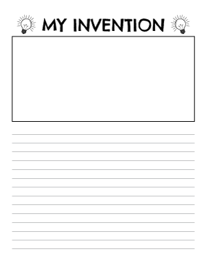 My Invention Writing Templates