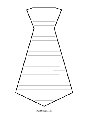 Necktie-Shaped Writing Templates