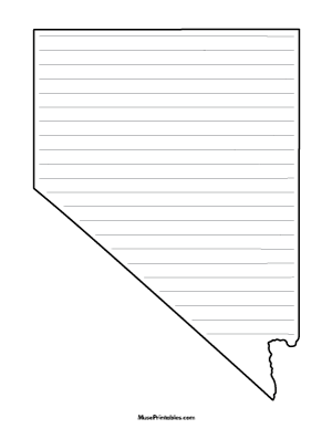 Nevada-Shaped Writing Templates