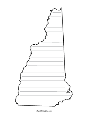 New Hampshire-Shaped Writing Templates