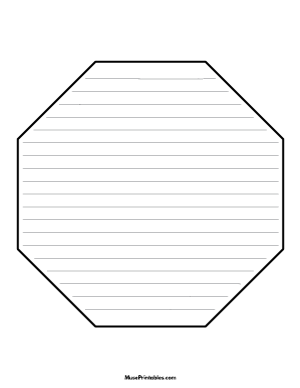 Octagon Shaped Writing Templates
