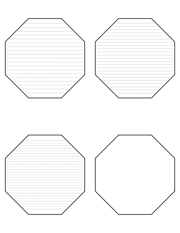 Printable Octagon Shape - Print Free Octagon Shape