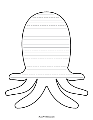 Octopus-Shaped Writing Templates