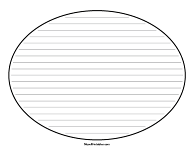 Oval Shaped Writing Templates