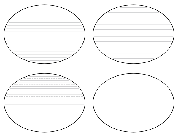 oval shapes to print