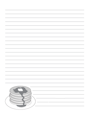 Pancake Writing Templates