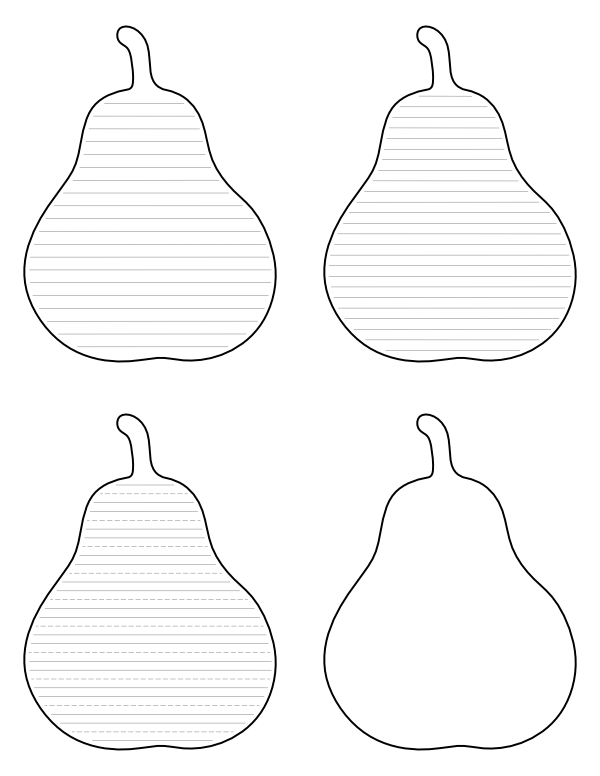 free-printable-pear-shaped-writing-templates