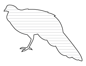 Pheasant-Shaped Writing Templates