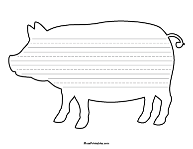 Pig-Shaped Writing Templates
