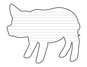 Piglet-Shaped Writing Templates