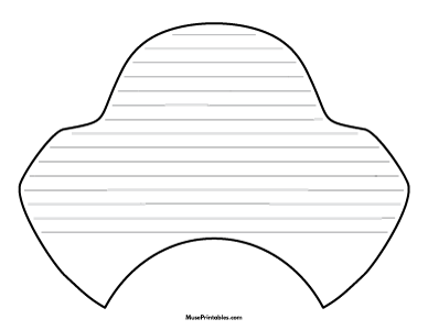 Pirate Hat Shaped Writing Templates