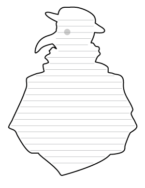 Plague Doctor-Shaped Writing Templates