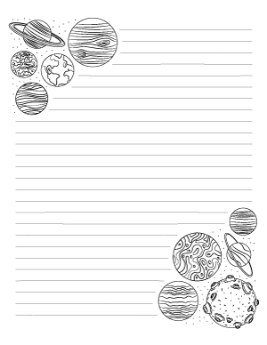 Planet Writing Template
