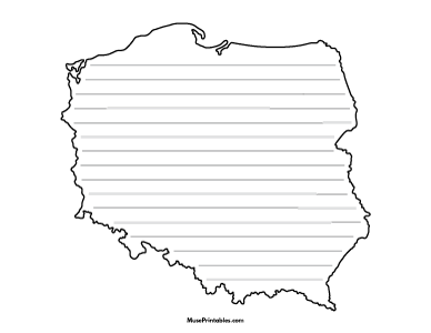 Poland-Shaped Writing Templates
