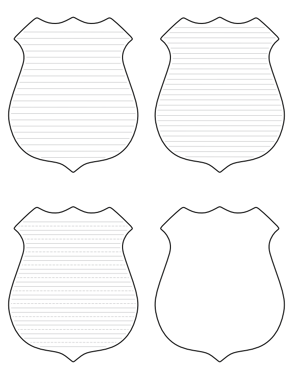 free-printable-police-badge-shaped-writing-templates