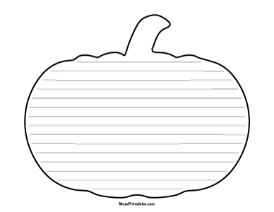Pumpkin-Shaped Writing Templates