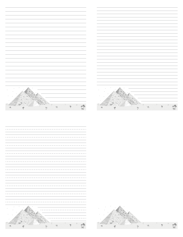 Pyramid Writing Templates