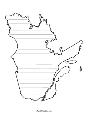 Quebec-Shaped Writing Templates