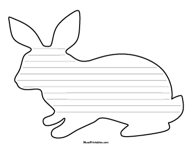 Rabbit-Shaped Writing Templates