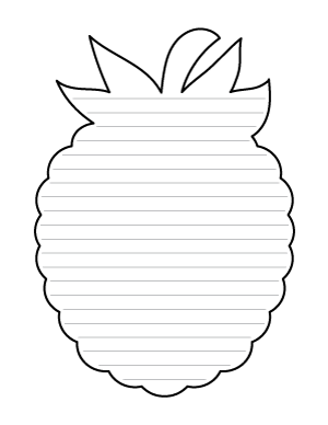 Raspberry-Shaped Writing Templates