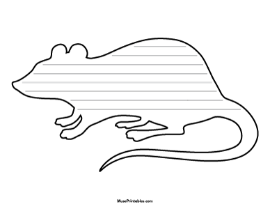 Rat-Shaped Writing Templates