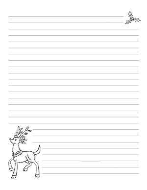 Reindeer Writing Templates