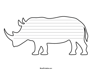 Rhinoceros-Shaped Writing Templates