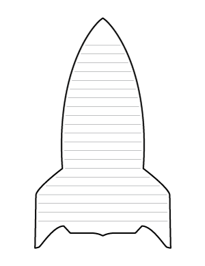 Rocket-Shaped Writing Templates