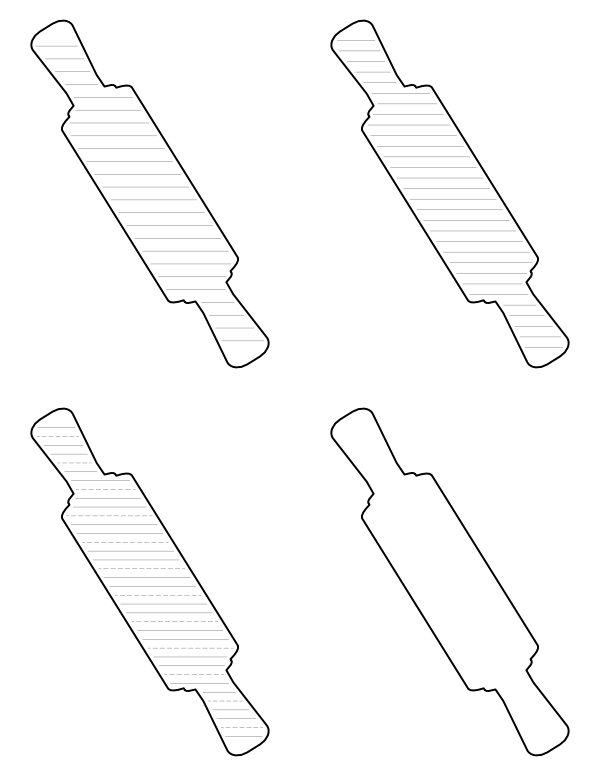 Rolling Pin-Shaped Writing Templates