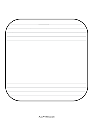 Rounded Square-Shaped Writing Templates