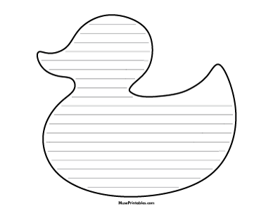 Rubber Duck-Shaped Writing Templates