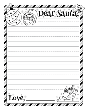 Santa Letter Writing Templates