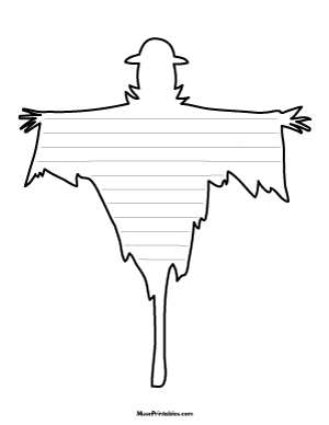 Scarecrow Shaped Writing Templates
