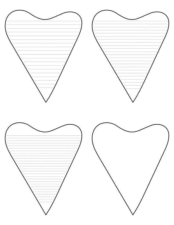 Free Printable Shark Tooth Shaped Writing Templates