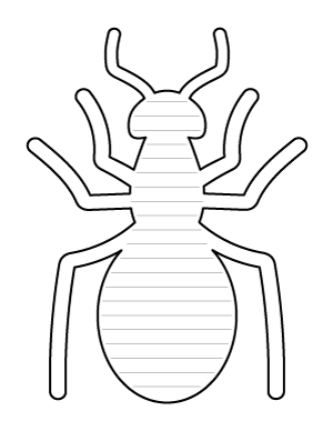 Simple Ant-Shaped Writing Templates