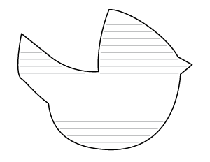 Simple Cardinal-Shaped Writing Templates