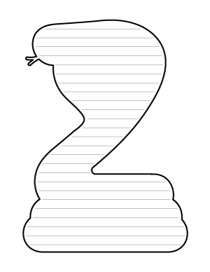 Simple Cobra Shaped Writing Templates