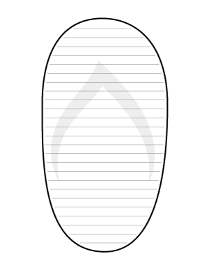 Simple Flip Flop-Shaped Writing Templates
