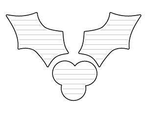 Simple Holly and Ivy-Shaped Writing Templates