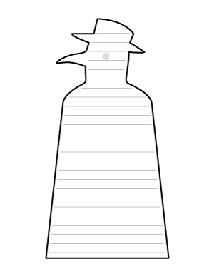 Simple Plague Doctor-Shaped Writing Templates