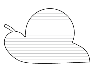 Simple Snail-Shaped Writing Templates