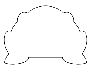 Simple Toad-Shaped Writing Templates
