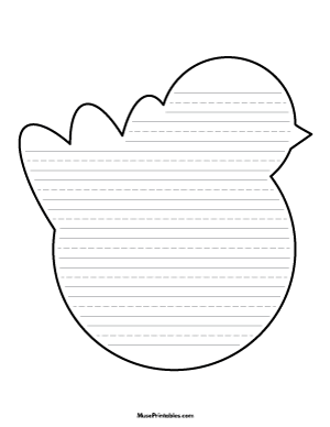 Simple Turkey-Shaped Writing Templates