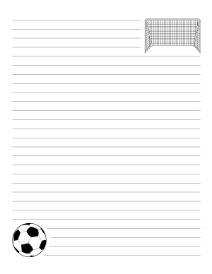 Soccer Writing Templates