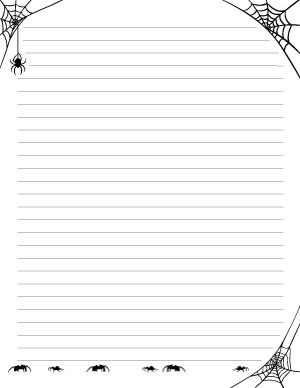 Spider Writing Templates