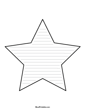 Star-Shaped Writing Templates